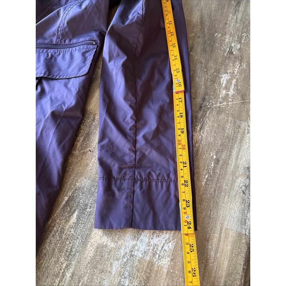 Cole Haan Signature Rain Jacket Womens Petite L Maroon Packable Lightweight EC - Picture 7 of 8